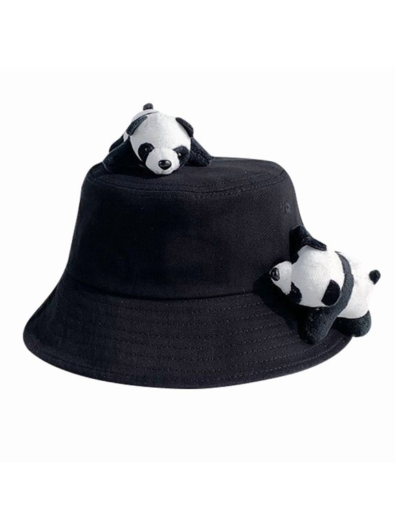 Pandas Hat Hat Pandas SunHat Kid Pandas Bucket Hat Cloches Hat Pandas Fisherman Hat Basin Hat Bowlers Hat