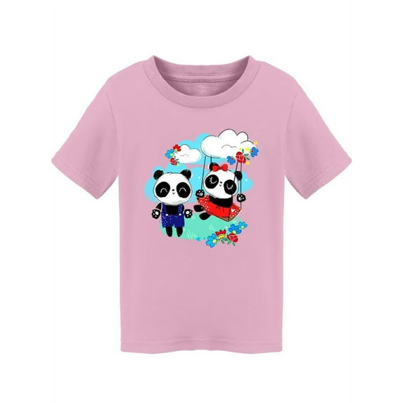 Pandas Having Fun T-Shirt Toddler -Image by Shutterstock, 3 Toddler