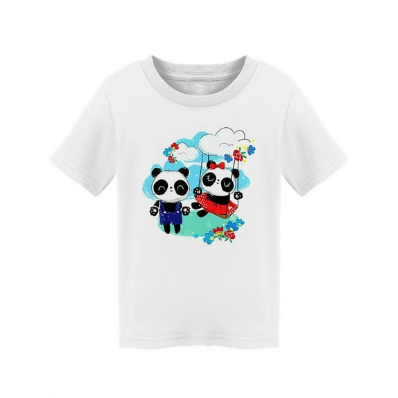 Pandas Having Fun T-Shirt Toddler -Image by Shutterstock,  3 Toddler