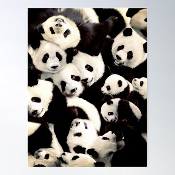 Pandas Poster Wall Art Modern Wall Decor For Living Room Bedroom Art
