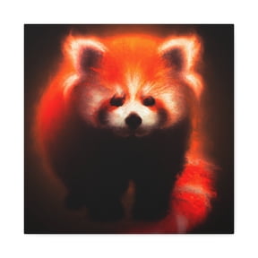 "Pandas in Baroque". - Canvas