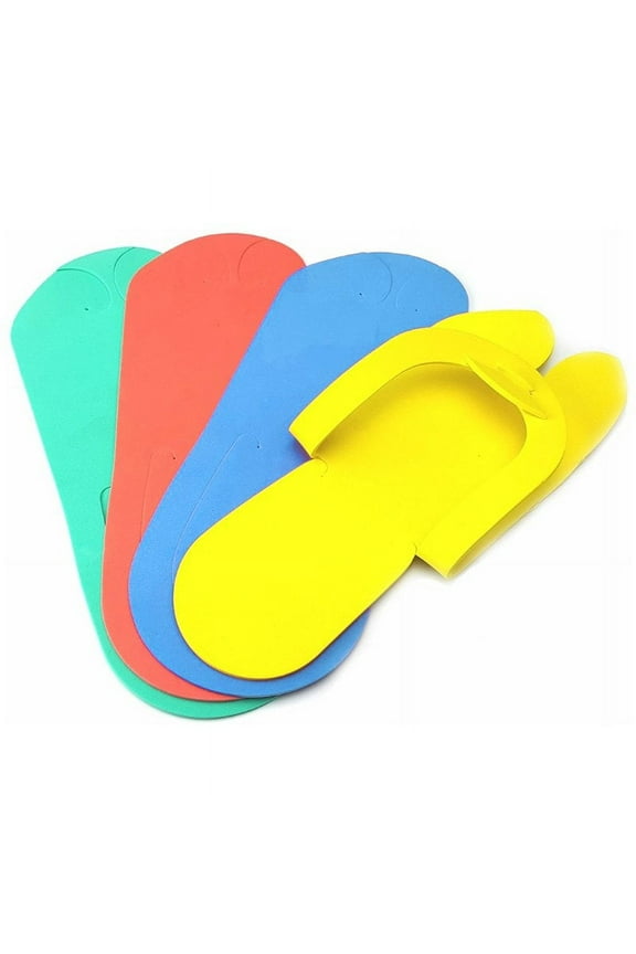Pandaspa Disposable Multi Color Flip Flop Foam Slippers Pedicure Nail Foot Spa 25pair /bag