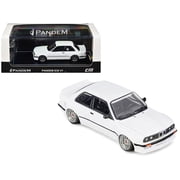 Pandem E30 V1 White with Extra Wheels 1/64 Diecast Model Car by CM Models