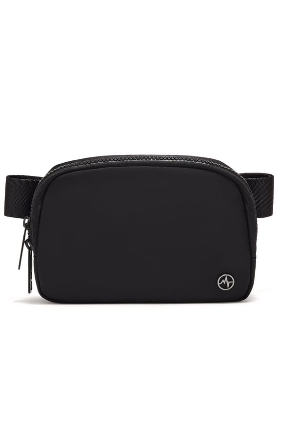 Adult Women's Nylon Messenger Bag, Black Onyx