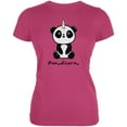 thumbnail image 1 of Pandicorn Panda Unicorn Juniors Soft T Shirt Bright Berry LG, 1 of 1
