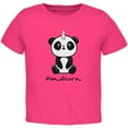 thumbnail image 1 of Pandicorn Panda Unicorn Toddler T Shirt Hot Pink 4T, 1 of 1