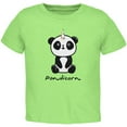 thumbnail image 1 of Pandicorn Panda Unicorn Toddler T Shirt Lime 3T, 1 of 1