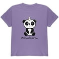 thumbnail image 1 of Pandicorn Panda Unicorn Youth T Shirt Violet YSM, 1 of 1