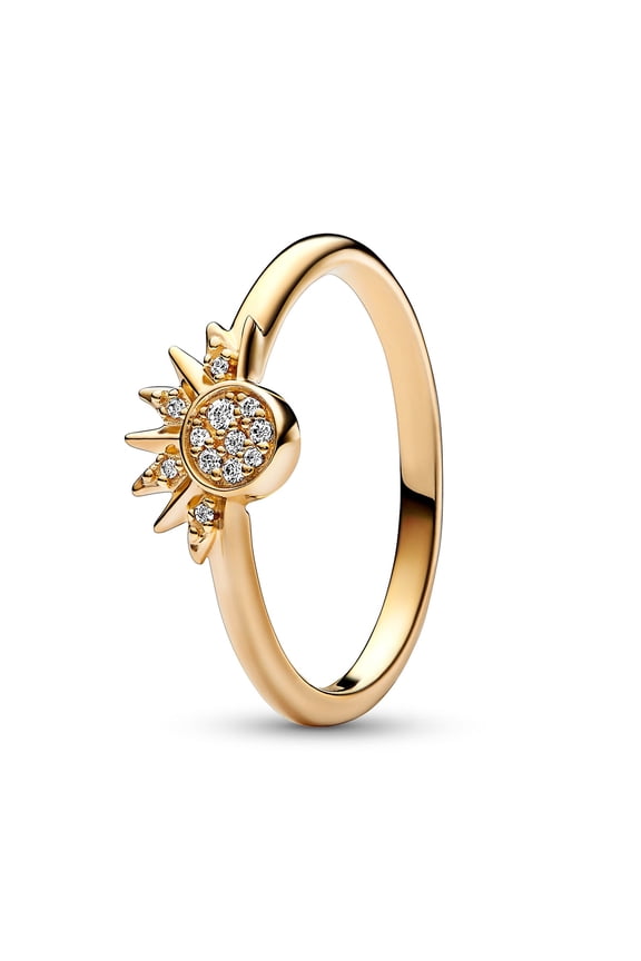 Celestial Sparkling Sun Ring
