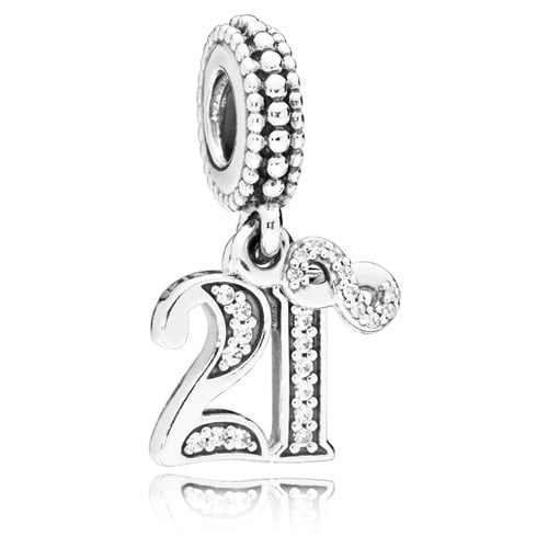 PANDORA 21st Celebration Dangle Charm -