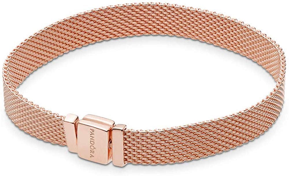 Pandora ローズゴールド ブレスレット 17# PANDORA, Bracelet, 587712-17, Rose Gold-Plated 14k Rose Gold