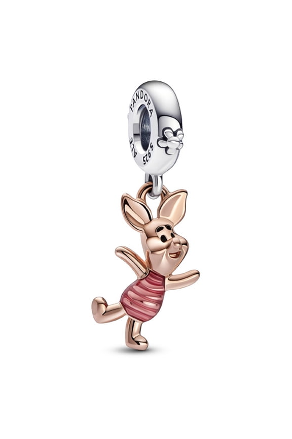 782208C01 Disney Winnie the Pooh Piglet Dangle Charm Rose
