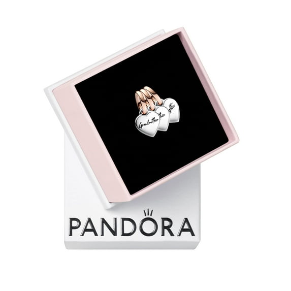 Pandora Two-tone Splittable Family Generation of Hearts Triple Dangle Charm