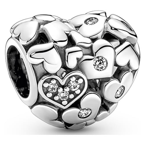 Pandora Sparkling Openwork Heart Charm