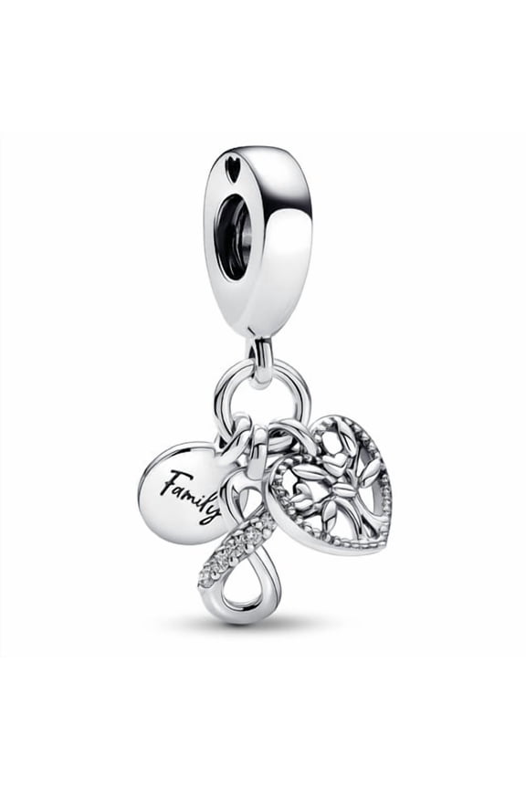 Family Infinity Triple Dangle Charm