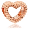 thumbnail image 1 of Pandora Beaded Rose-Gold Open Heart Charm, 1 of 3