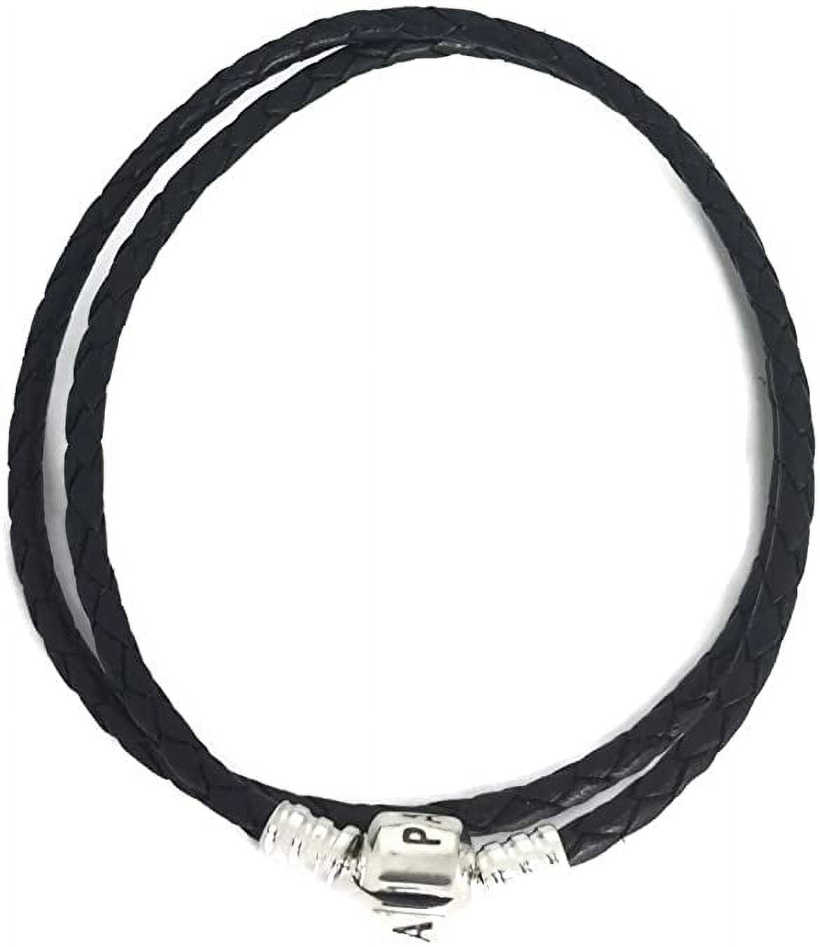 Pandora Pandora Blue Braided Leather Bracelet 001-900-27757 | JMR Jewelers  | Cooper City, FL