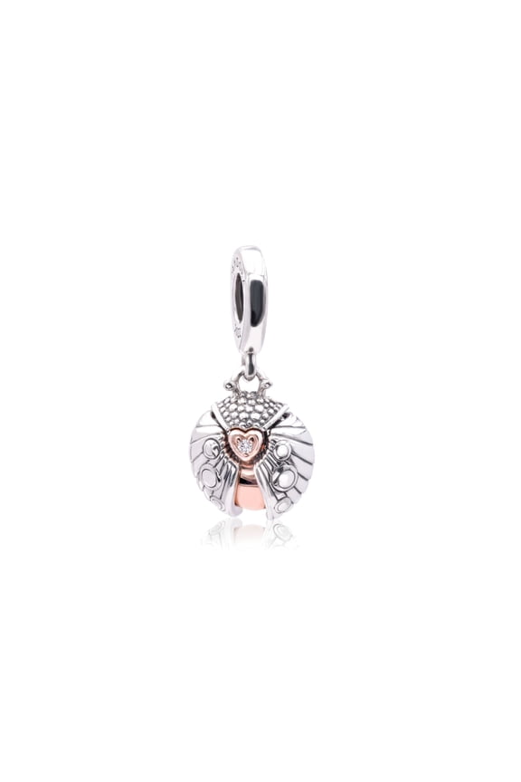 Club 2022 Ladybird & Heart Dangle Charm