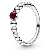 Pandora Dark Red Beaded Ring