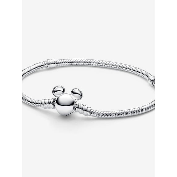 Pandora Disney Mickey Mouse Clasp Moments Snake Chain Bracelet