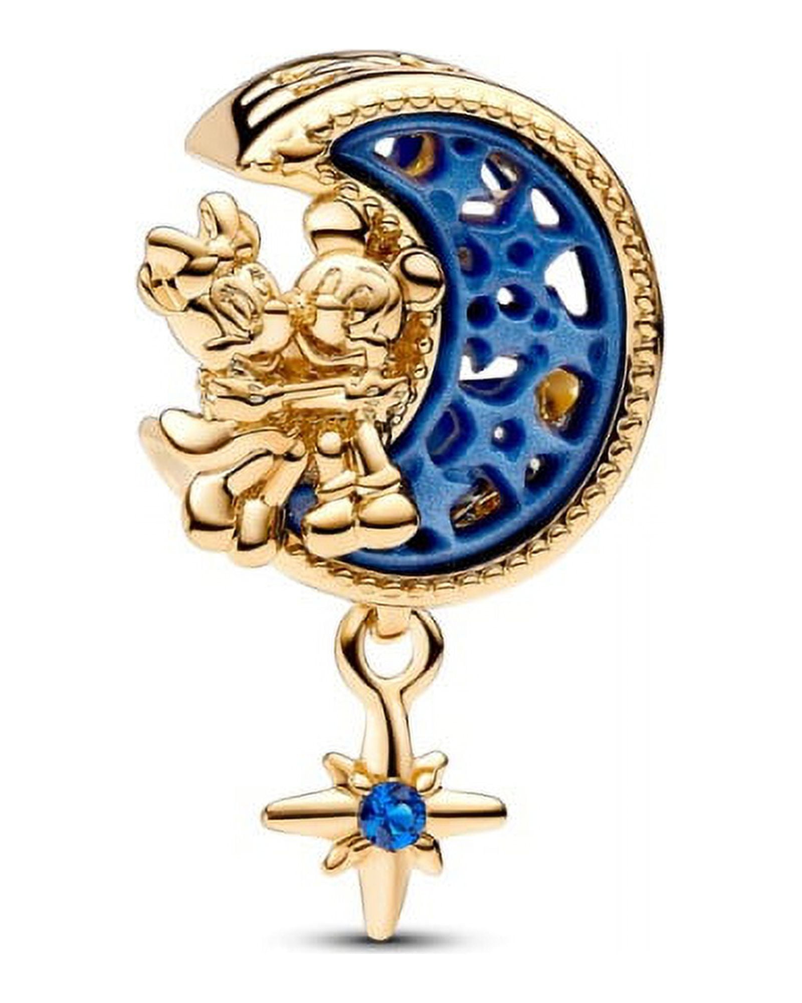 Pandora Disney Mickey Mouse & Minnie Mouse Crescent Moon Charm