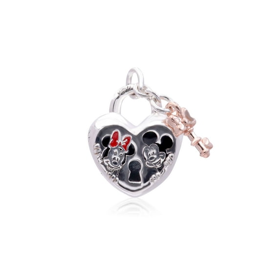 Pandora Disney Mickey Mouse & Minnie Mouse Padlock Charm