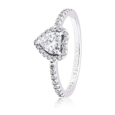 PANDORA Elevated Heart Ring