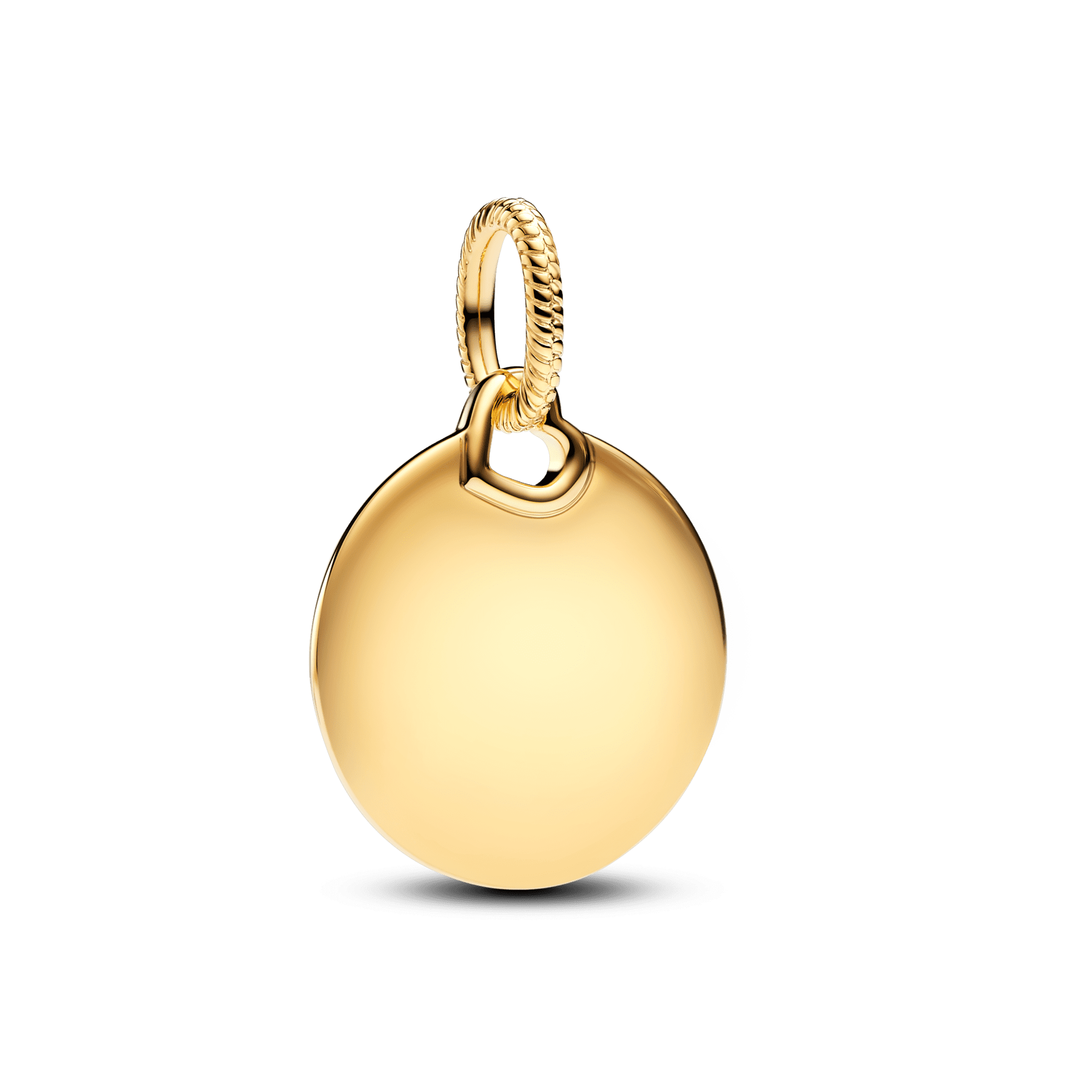 Pandora Moments Engravable Round Tag Dangle Charm