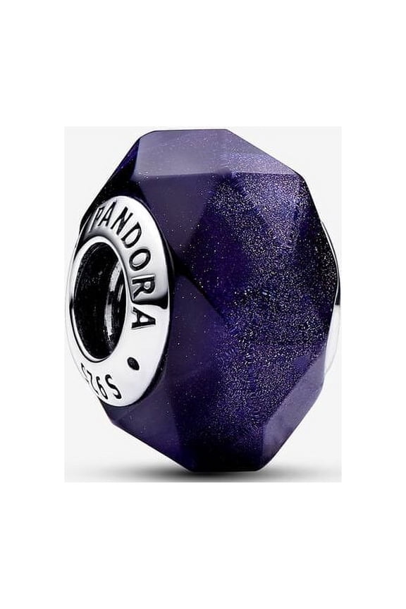 Faceted Blue Murano Glass Charm