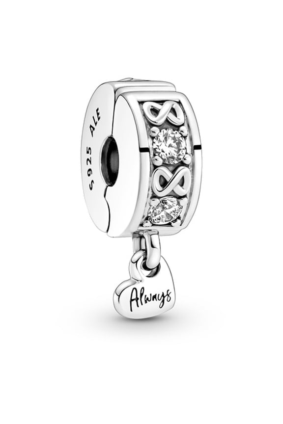 Family Always Pave Clip Charm