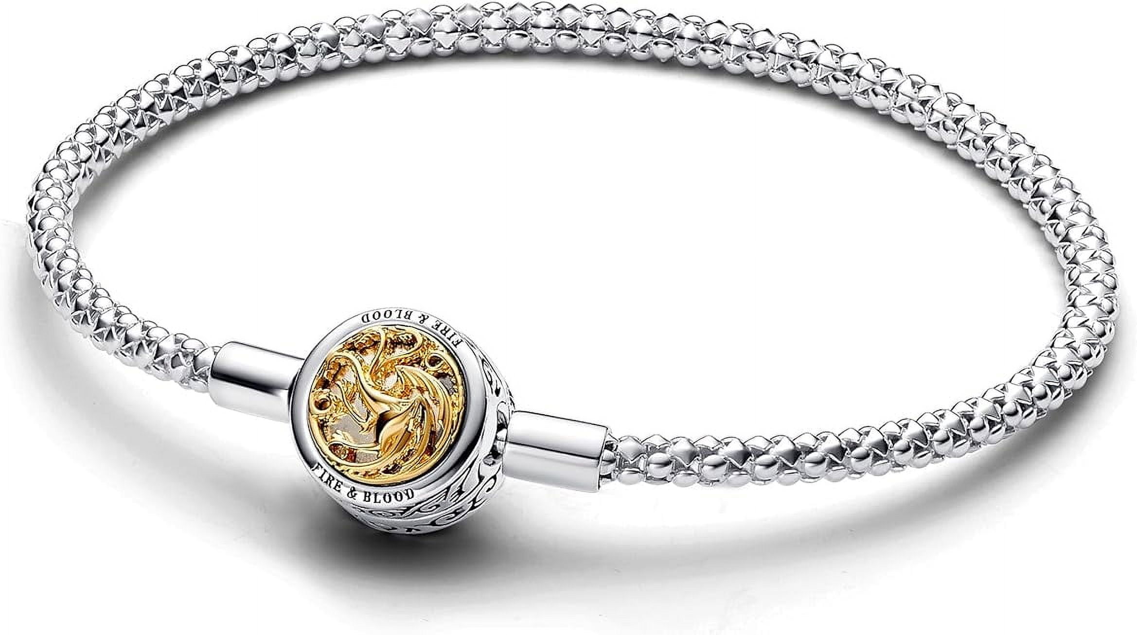 Game of Thrones House Sigil Clasp Pandora Moments Studded Chain Bracelet