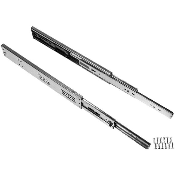Pandora Hardware - Ball Bearing Soft Close Drawer Slides - Size 12" - 24"