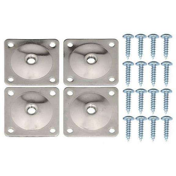 Pandora Hardware - Furniture Metal Sofa Table Couch 5/16 Heavy Duty Leg Plates 4pcs