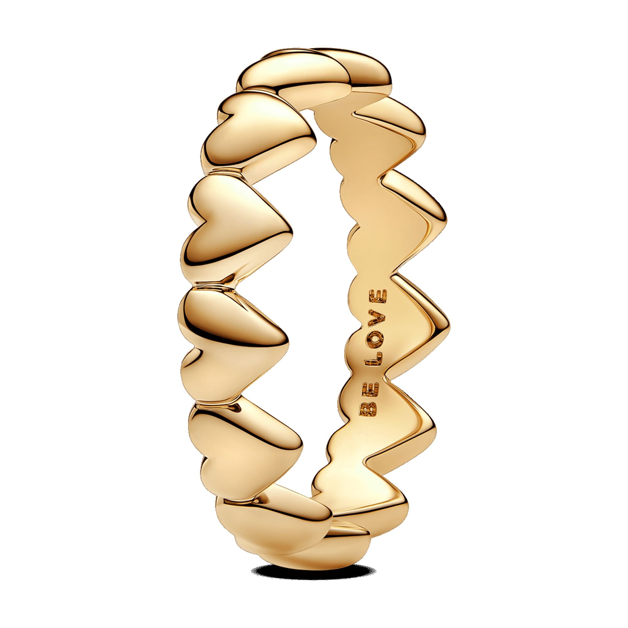 PANDORA Moments Row of Hearts Ring