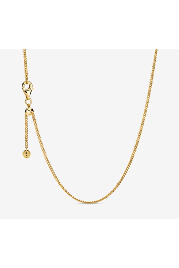 Jewelry Curb Chain Shine Necklace, 23.6", No Box