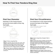 Pandora Jewelry Sparkling Row Eternity Ring for Women - Sterling Silver with Cubic Zirconia - Size 4.5