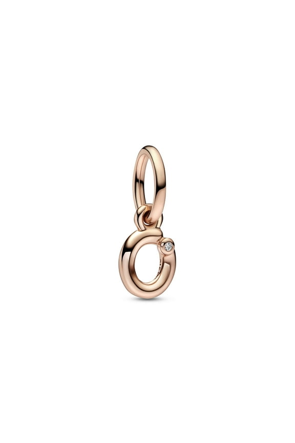 Letter O Script Alphabet Dangle Charm
