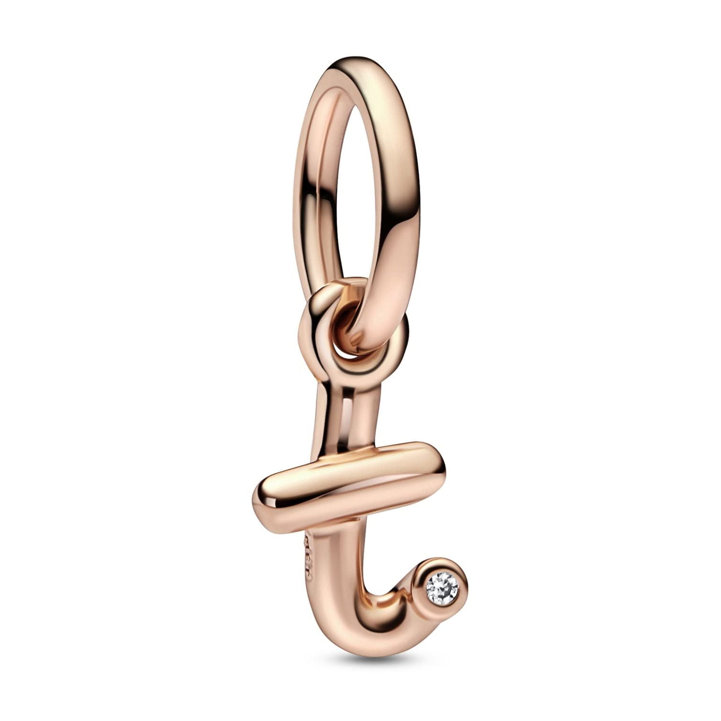 Pandora Letter T Script Alphabet Dangle Charm