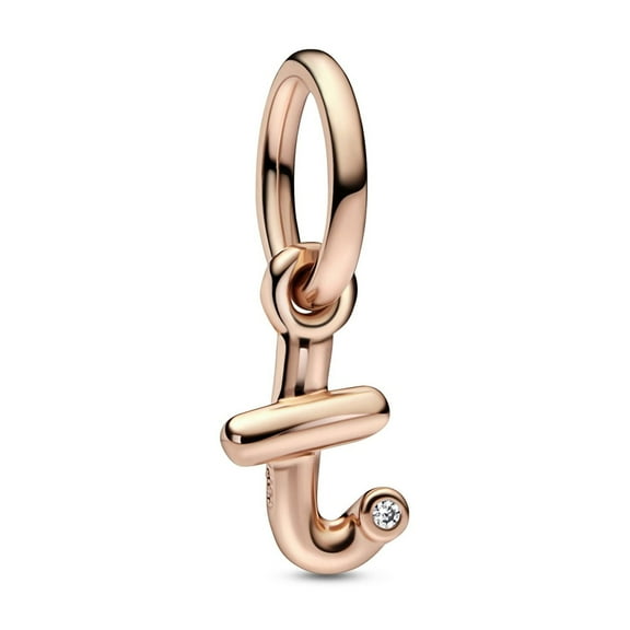 Pandora Letter T Script Alphabet Dangle Charm