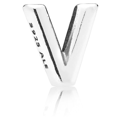 Pandora Letter V Petite Silver Petite Element