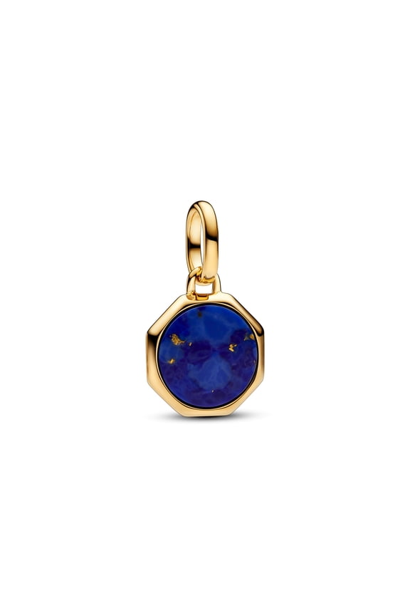 ME Blue Engravable Mini Medallion Charm