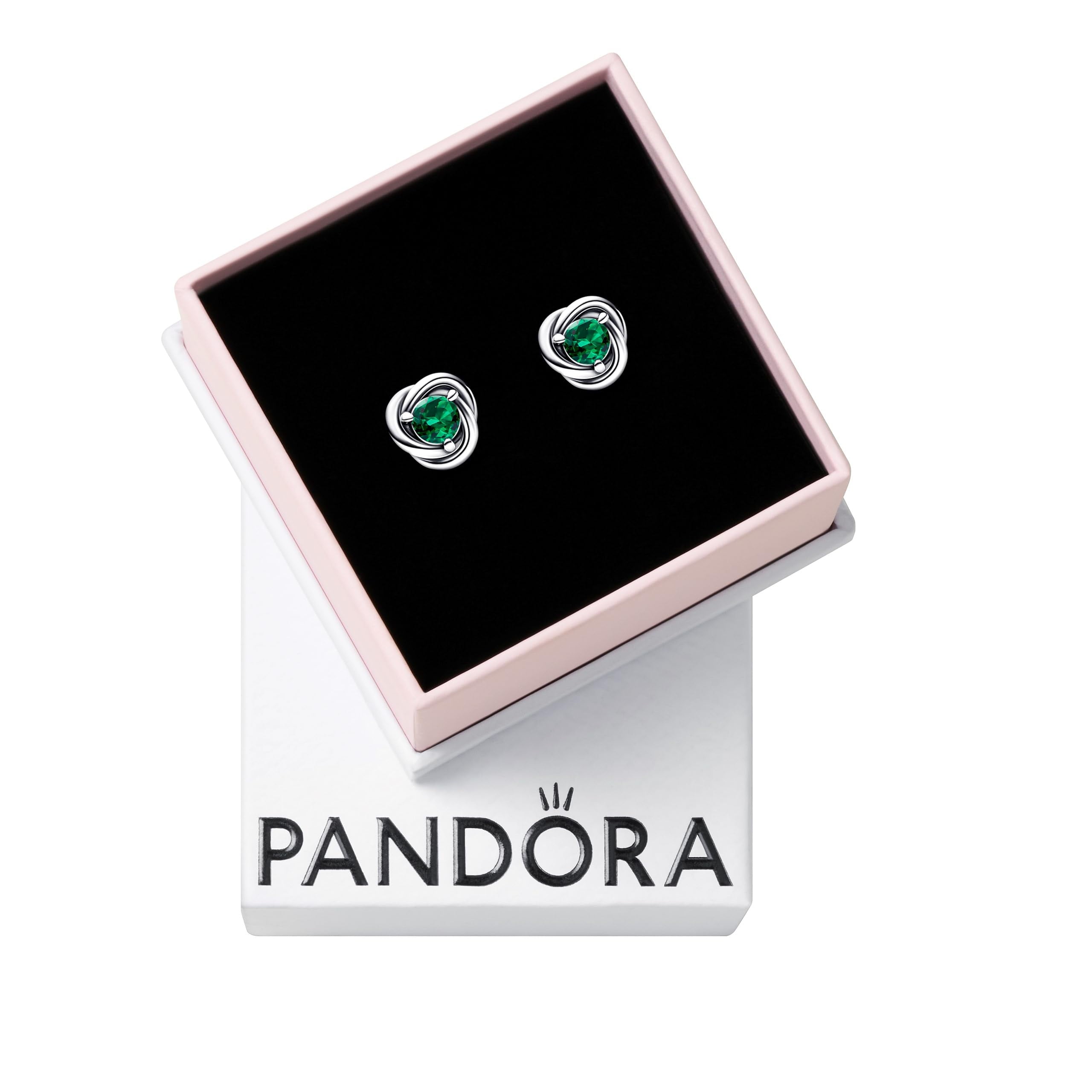 Pandora May Green Eternity Circle Stud Earrings Walmart