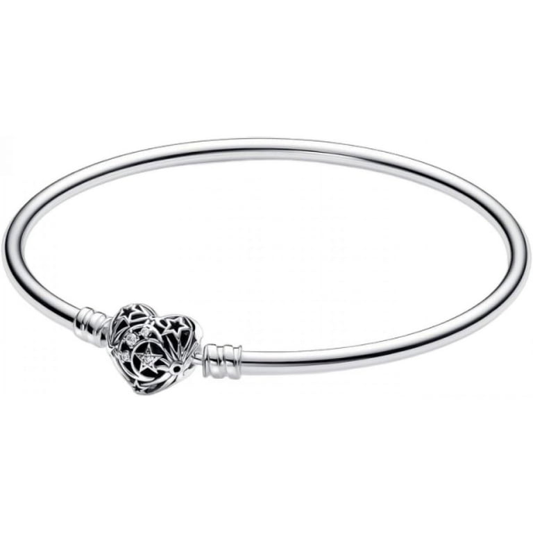 Pandora Moments Celestial Heart Clasp Bangle - Walmart.com