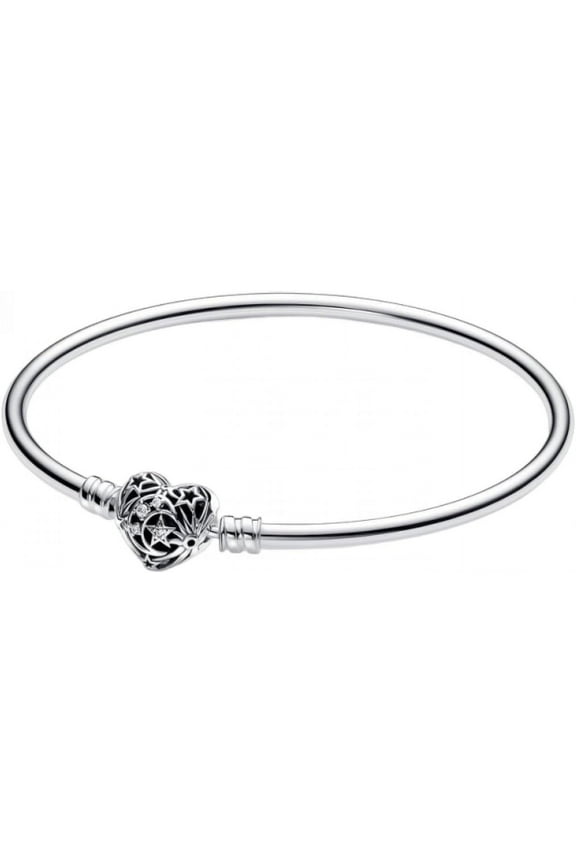 Moments Celestial Heart Clasp Bangle
