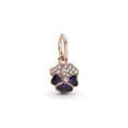 thumbnail image 1 of Pandora Moments Deep Purple Pansy Flower Dangle Charm, 1 of 3