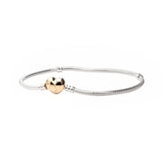 Pandora Moments Heart Clasp Snake Chain Bracelet
