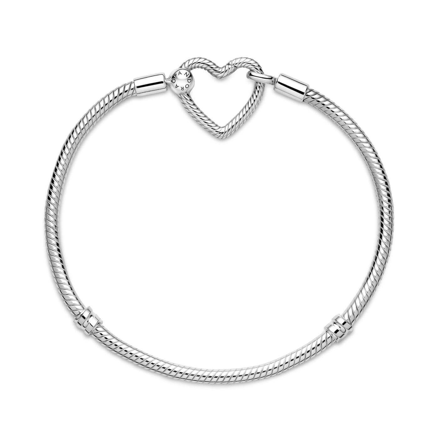 アクセサリー Pandora Heart Closure Snake Bracelet Pandora Moments Heart Closure Snake Chain Bracelet - Walmart.com