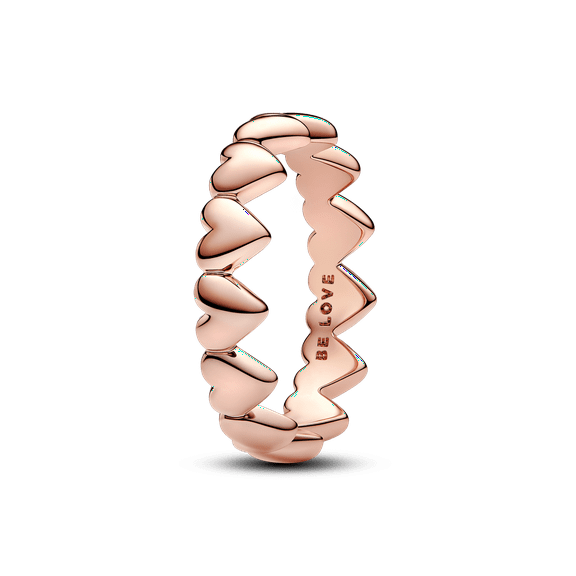 Pandora Moments Row of Hearts Ring