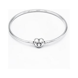 PANDORA Sterling Silver Bracelet, Signature Clasp, Snake