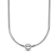 Pandora Moments Sterling Silver Necklace with Signature Clasp